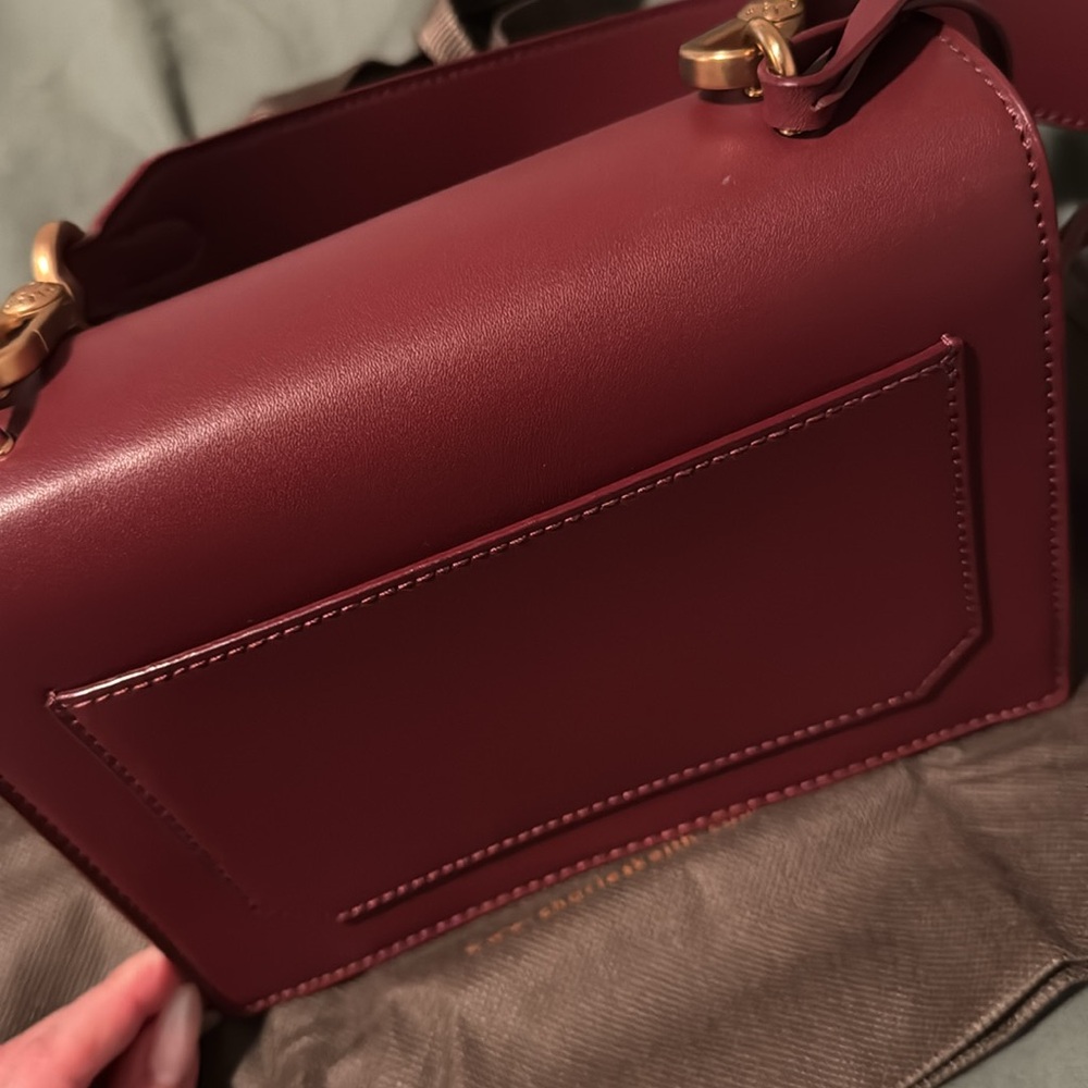 Charles and Kieth burgundy wine bag crossbody - Picture 7 of 12
